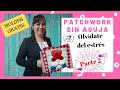 Como hacer cuadro navideño en patchwork sin aguja en paño lency papa noel / SEGUNDA PARTE