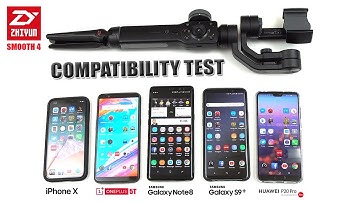 Zhiyun Smooth 4 Gimbal Android Compatibility Video Test! (OnePlus 5T/Note 8/S9+/Huawei P20 Pro) [4K]