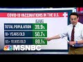 Who Has Been Vaccinated, Where And How? Steve Kornacki Breaks It Down | Hallie Jackson | MSNBC