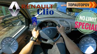 Renault Clio 1.2 (43kW) |89| 4K60 INSANE DRIVE POV - NO-ABS Braking, Acceleration, Dirty drive