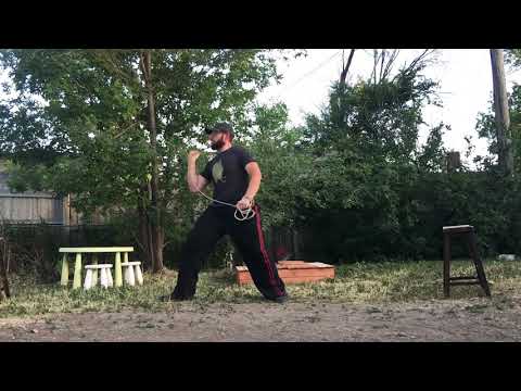 Rope Dart Tutorial for fake out neck wrap. Meteor Hammer