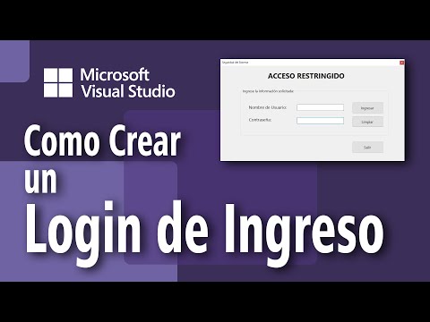 Como Crear un Login de Ingreso con Visual Studio (TuToRiaL)