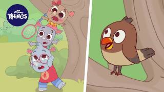 Stuck in the TREE! Full MINISODE | Stomp! Stomp! Rhinos