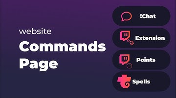 Commands Page for Lumia Stream Chat Commands and Points