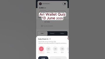 Ari Wallet Quiz 13 June | Ari Wallet Daily Quiz Today Answer | Arichain Quiz Today 13 June