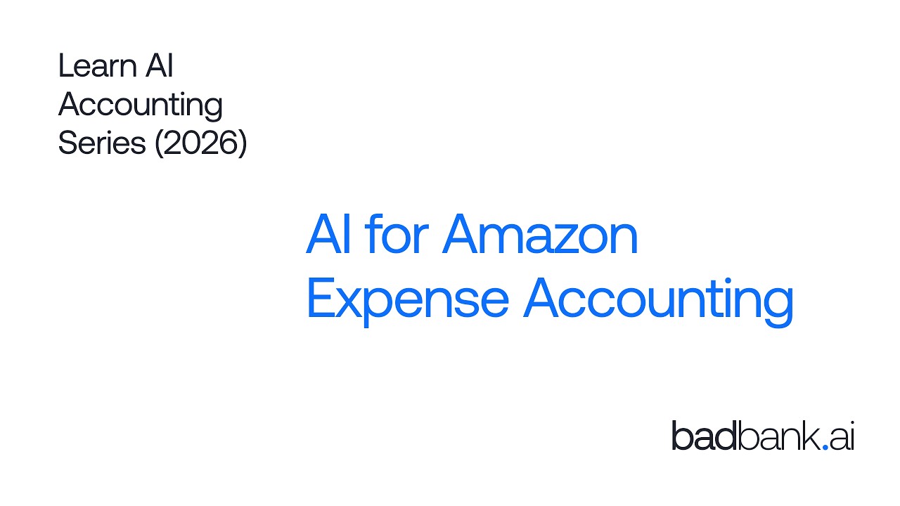 Learn AI Accounting Series (2026) | AI-Powered Amazon Transaction Data Extraction