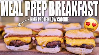 MEAL PREP BREAKFAST SANDWICHES FOR THE WEEK | Low Calorie High Protein Recipe!