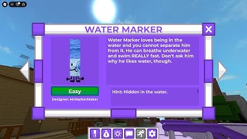 How to get WATER MARKER in FIND THE MARKERS [NEW UPDATE] ROBLOX !