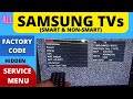 How to access samsung tv factory menu  samsung service menu code