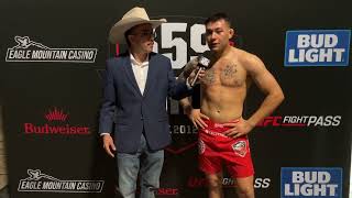 Chris Paez Controls Martinez in Grappling Clash! | 559 Fights 123 Post Fight Interview screenshot 5
