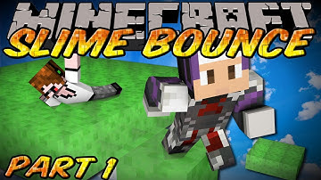 Minecraft SLIME BOUNCE The Dropper Map Part 1 w/ Deadlox