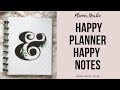 HAPPY PLANNER | Happy Notes Setup