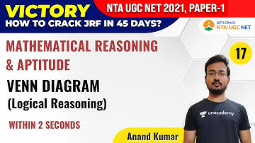 UGC NET 2021 | Mathematical Reasoning & Aptitude by Anand Kumar | VENN DIAGRAM