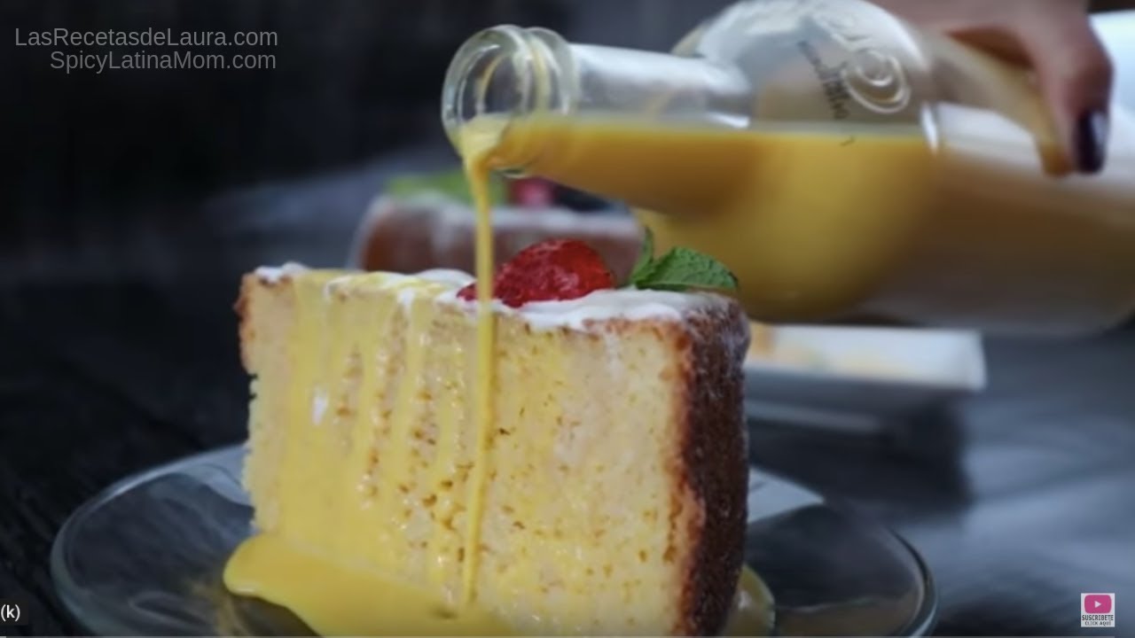 Receta fácil de Pastel Tres Leches ? Paatel con harina de Hot Cakes -  YouTube