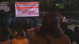 Hundreds of people rally in Olympia for prison reform