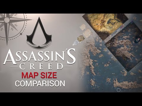 Assassin's Creed: All Maps SIZE Comparison ( AC3 AC4 AC:Odyssey)