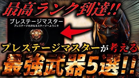 【日本初】最高ランク『プレステージマスター』到達者が考える最強武器5選！！【ガチ評価】【CoD:BO7】
