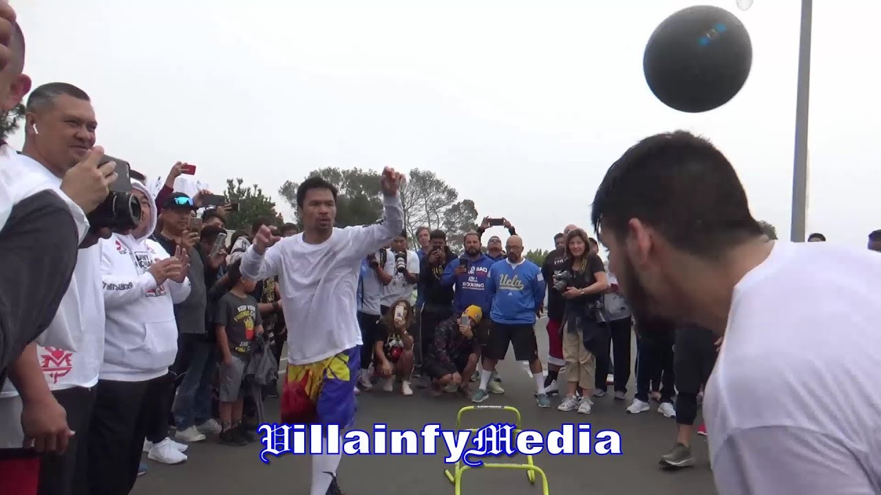 PACQUIAO NEARLY KNOCKS SPARRING PARTNER'S HEAD OFF, DESTROY IS ALL THAT'S ON HIS MIND FOR JULY 20!! fighting gold