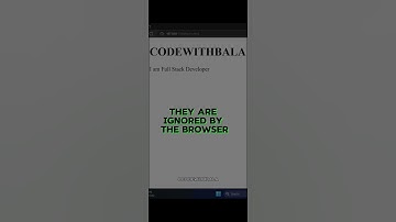 Comments in HTML | HTML in Telugu #coding #html #htmltags  #codewithbala #webdevelopment #codinglife