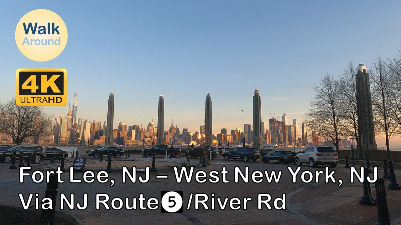 【4K60】 Driving from Fort Lee, NJ to West New York, NJ via NJ Route 5