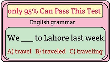 25 English Grammar MCQs | Test Your English | Grammar Quiz for Students