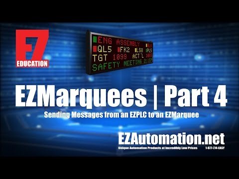 Sending Messages from EZPLC to EZMarquee