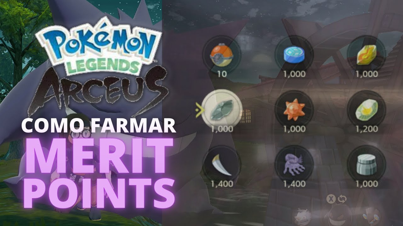 Pokemon legends: Arceus - Merit points e evoluções especiais