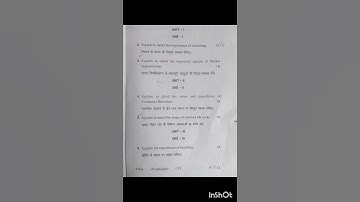 B. Com 4th Semester [Marketing Management] #mdu #exam #student