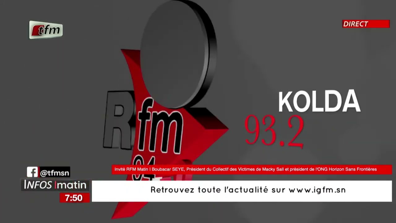 l'invite de rfm matin | Boubacar SEYE, Pdt du collectif des victimes de Macky Sall ...