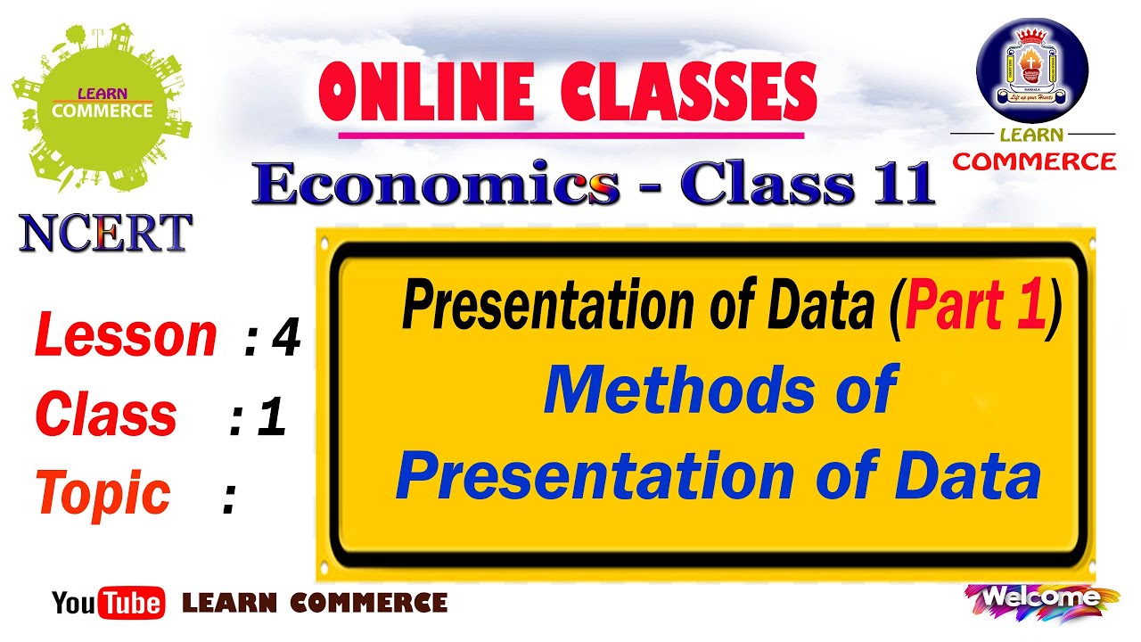 presentation of data class 11 numericals