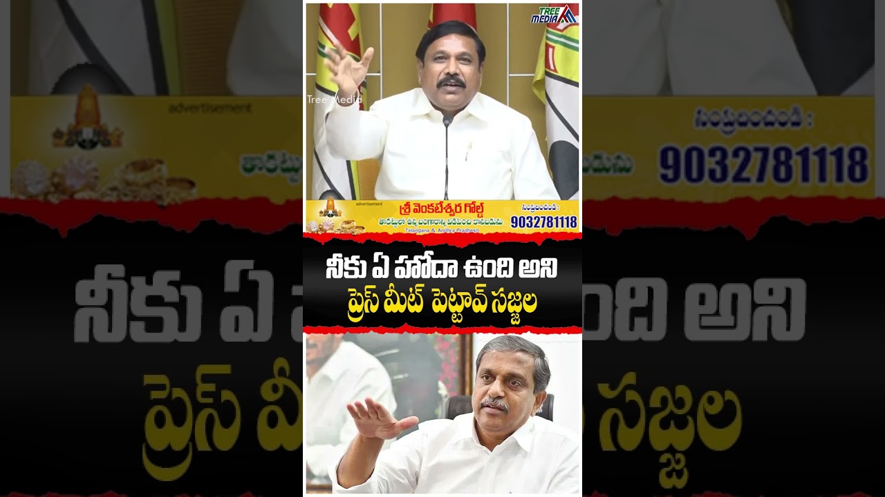 నీకు ఏ హోదా ఉంది | Nara Chandra Babu | Nara Lokesh | Pawan Kalyan | Ys Jagan | AP | Tree Media