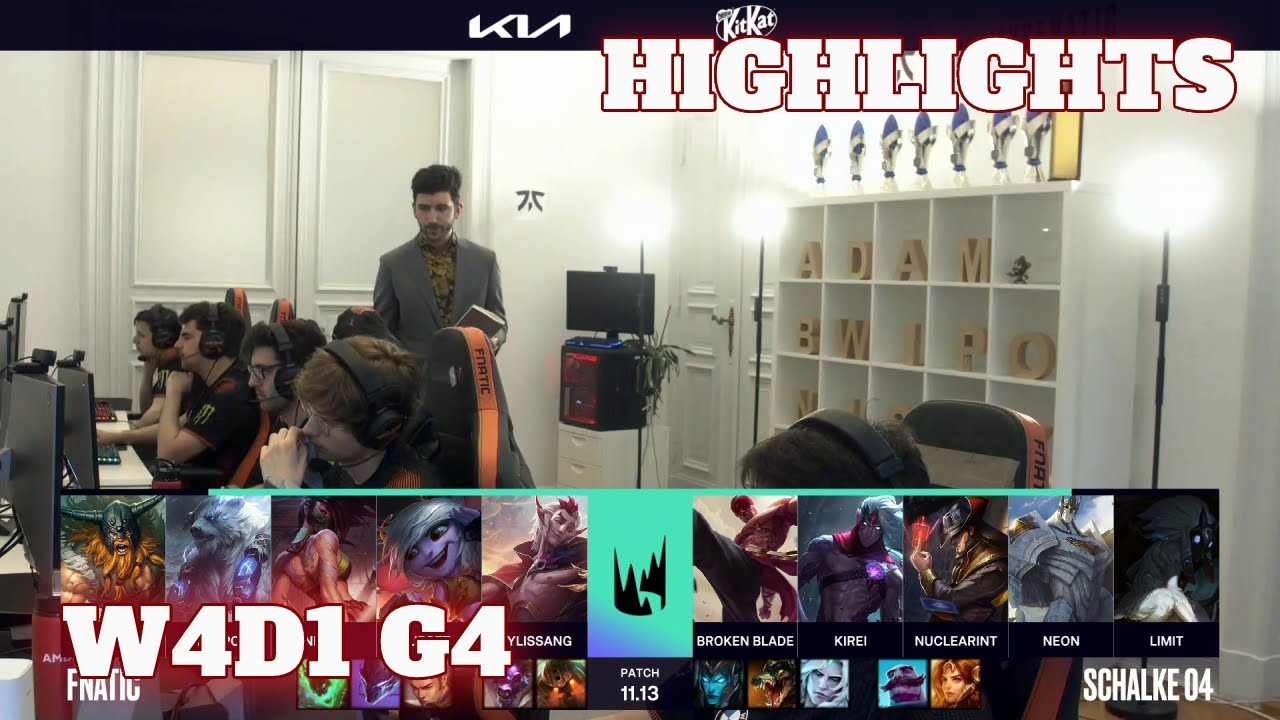 FNC vs S04 - Highlights | Week 4 Day 1 S11 LEC Summer 2021 | Fnatic vs Schalke 04