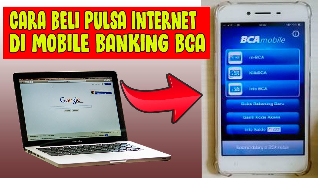 beli pulsa di BCA mobile & beli kuota di my Telkomsel. 