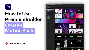Creative Motion Pack - Tutorial (Premiere Pro - PremiumBuilder Extension Tool)