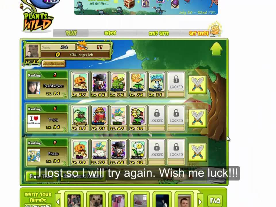 Plants gone wild top 10 fight, Attempt at rank 9