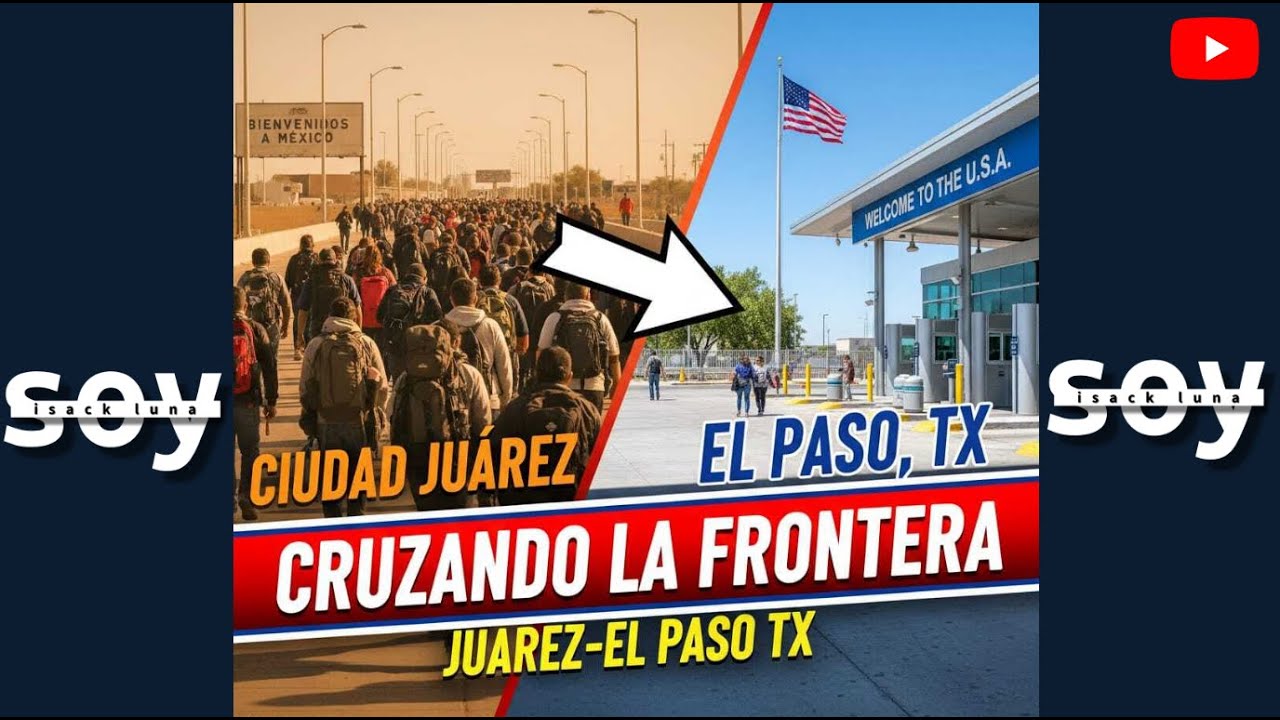 CRUZANDO LA FRONTERA  JUAREZ-EL PASO TEXAS USA -