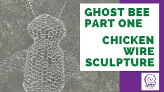 How to Make a Wire Art Bee #1  Chicken Wire Garden Sculpture Idea | Spiral Crafts