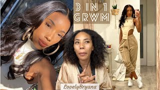 3 in 1 GRWM: Get to Know Me A Little | Makeup, Hair, Outfit | LovelyBryana