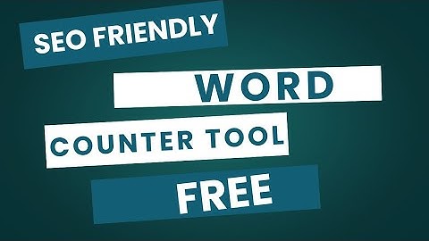 Free Word Counter Tool | Count Words, Characters and Improve SEO