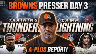 Duce Staley REVEALS Browns  NEW Thunder & Lightning Backfield!  Day 3 Presser