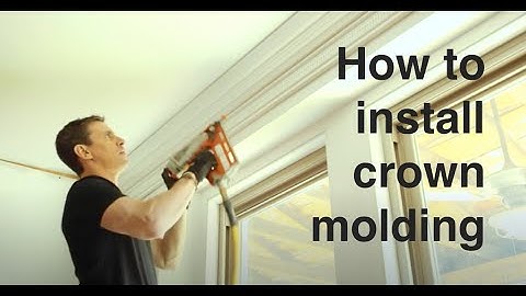 How to install crown molding with X-nail connection