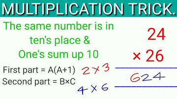 Multiplication tricks | if the same number is in ten