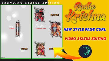 New Trending Status Editing|New Style New Page Curl Video Editing|How To Make Page Curl Tutorial
