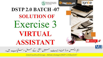 virtual assistant exercise 3 batch 7 | dstp 2.0 batch 07 virtual assistant exercise 3 solution