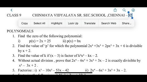 Find the value of k if (x – 3) is factor of k²x² – kx – 2