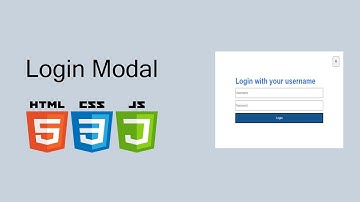 Create a Login Modal / Popup Using HTML, CSS, JavaScript | 2022