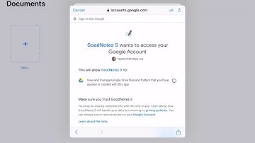 Goodnotes 5- Linking Google Drive