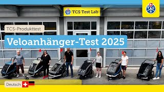 Veloanhänger Test 2025: Welcher ist der sicherste? 6 Modelle im Härtetest! (Thule, Croozer, Burley)