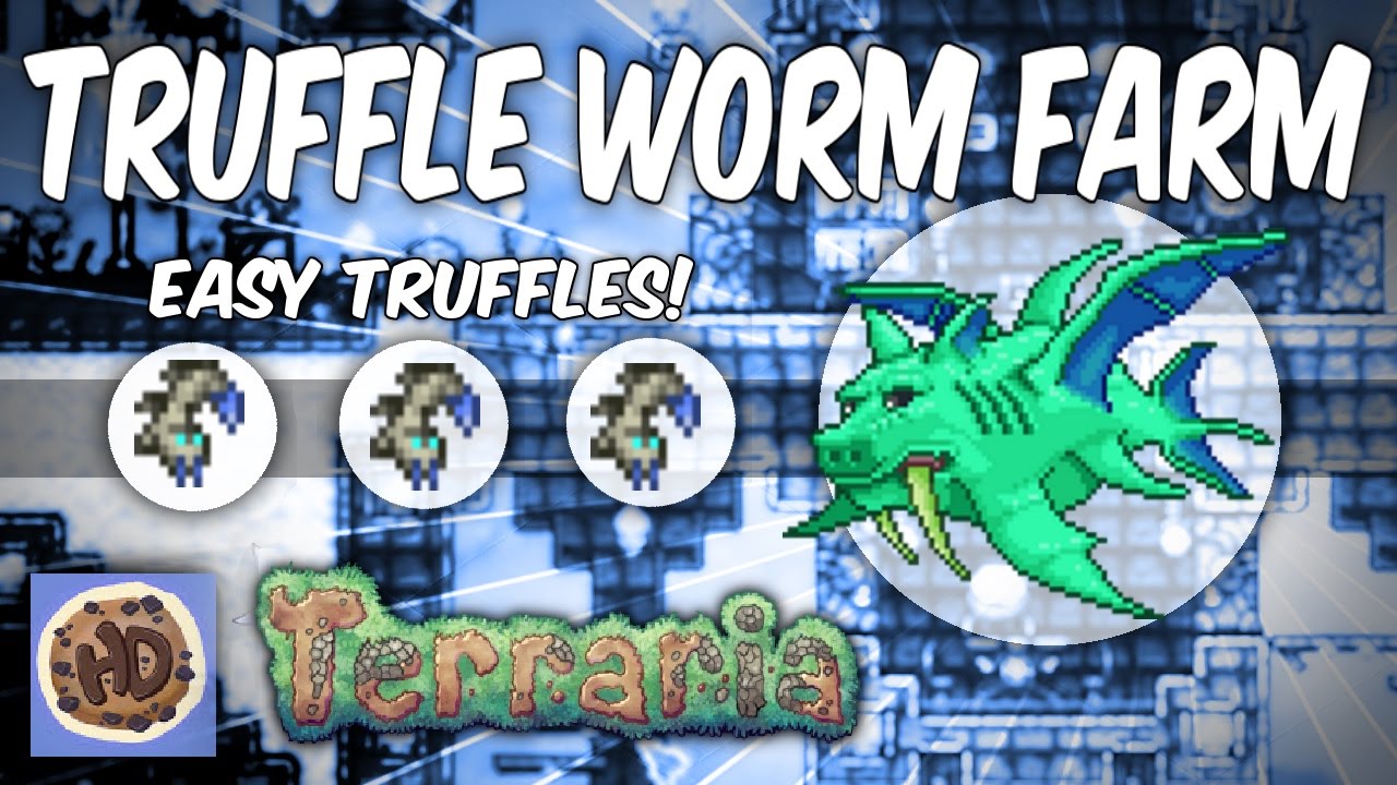 Terraria AFK Truffle Worm Farm (1.3 Duke Fishron bosses) - YouTube
