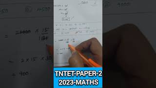 Tntet-paper-2, Maths, 2023,DRB/SRB/DCCB, RRB JE DMS CMA CS MS, SSC-CGL, Tnpsc-group-2,2A, 4,1, Trust